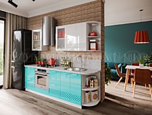 Кухня Волна (бирюза)